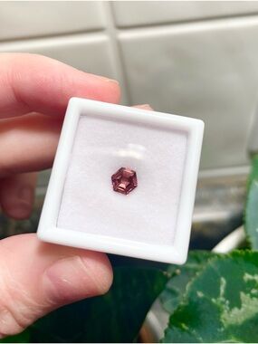 Hexagon-Cut Peachy Spinel Gemstone - Premium Centerpiece